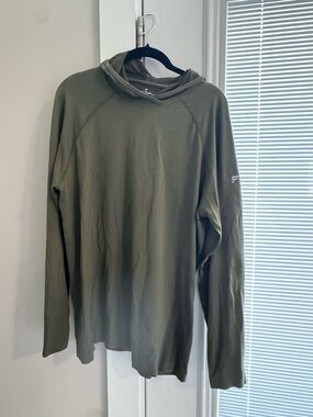 Fabletics Men's Crewneck Sweater in Olive Green